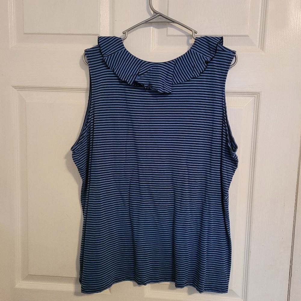 Chaps ruffled tank top - Picture 2 of 5